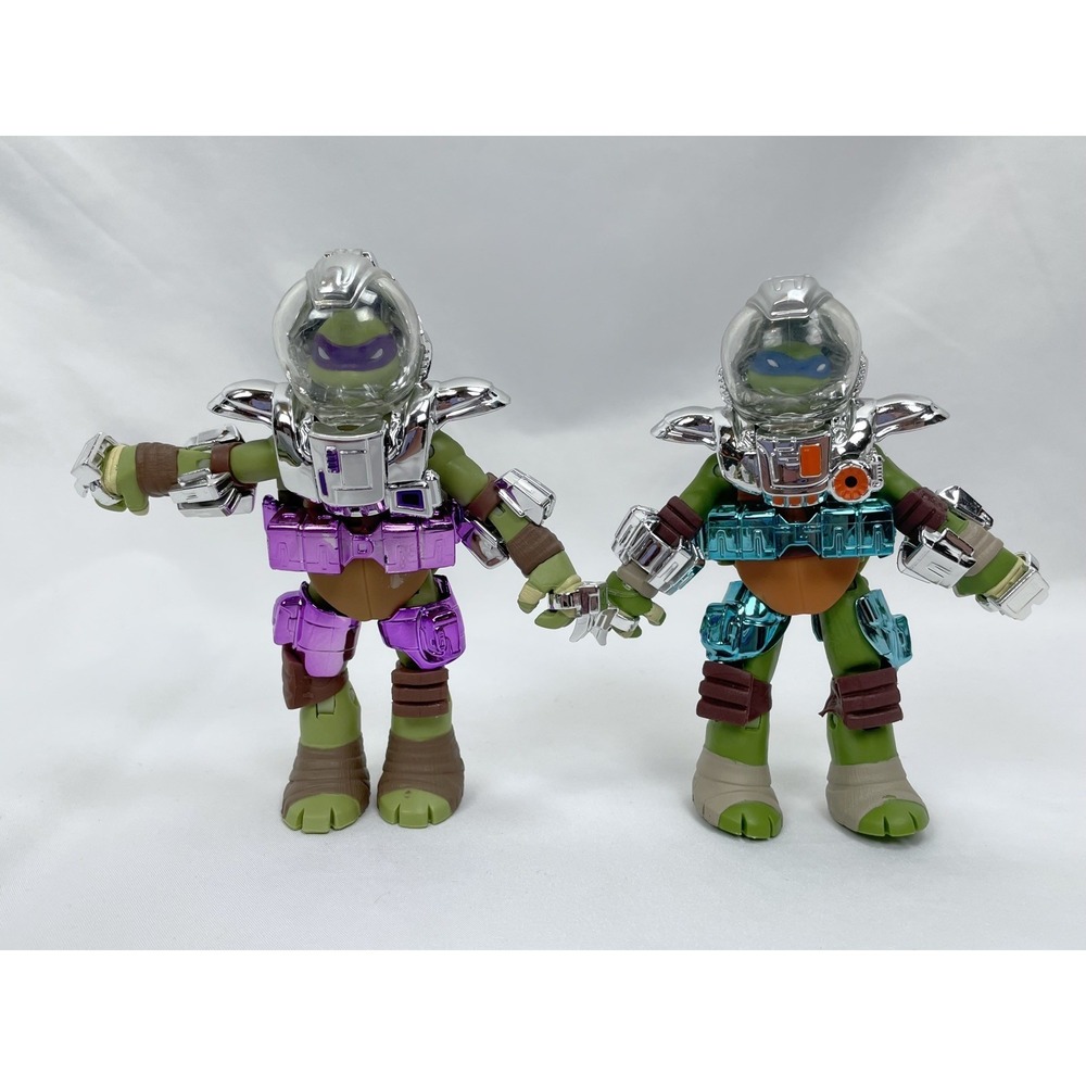 Playmates Teenange Ninja Turtle Donatello Leonardo Space Metal Mutants Fugitoid